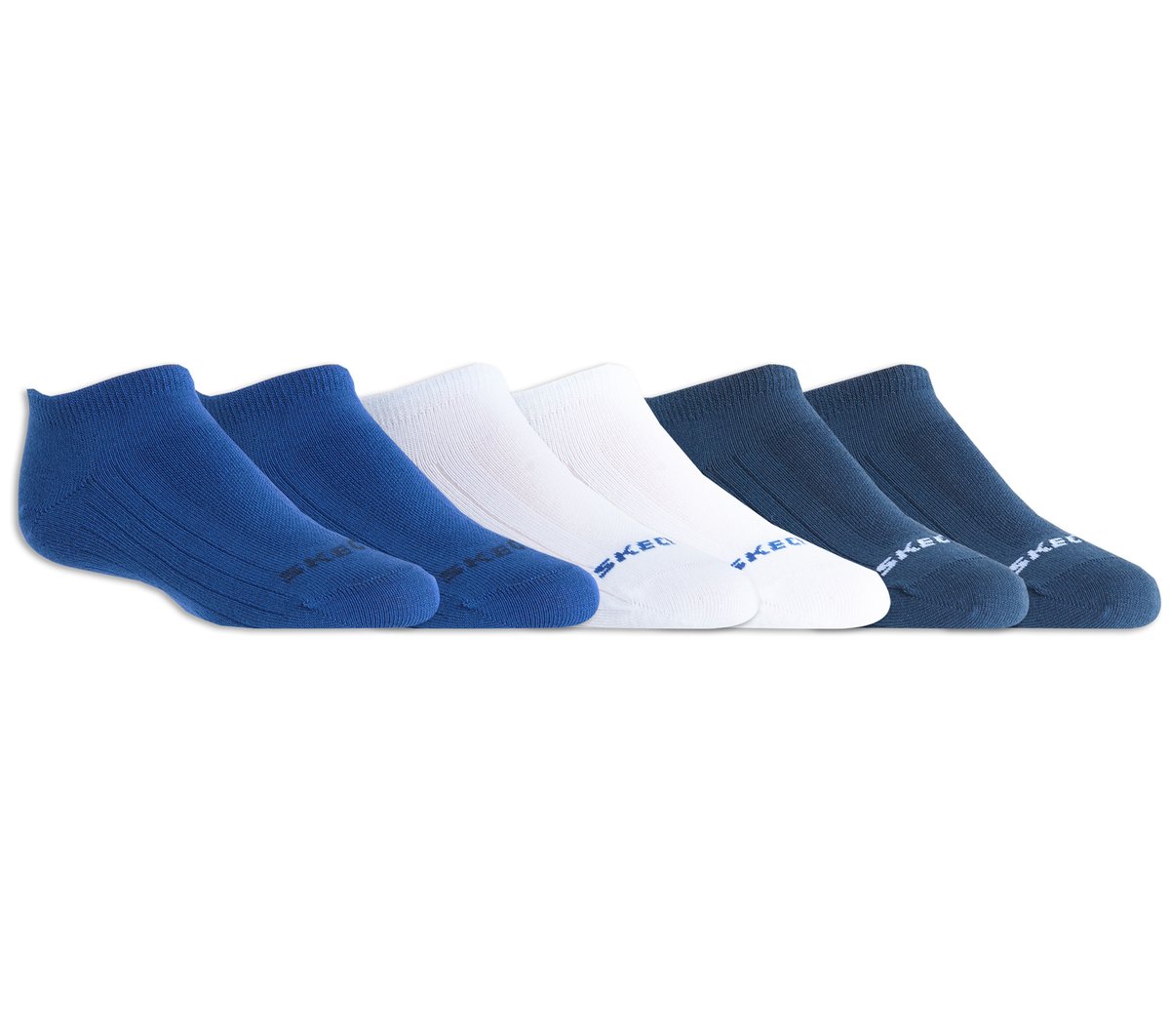 6 Pack Non Terry No Show Socks Kids Skechers on sale
