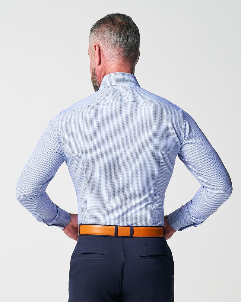 State & Liberty "The Charles" Navy Diamond Dress Shirt