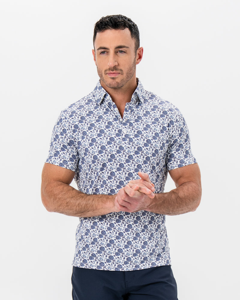 State & Liberty "The Steel" Blue Floral Print