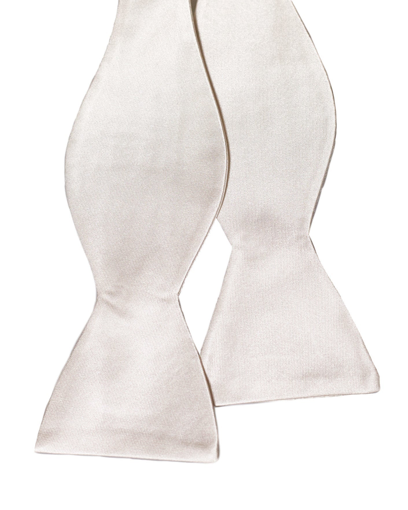 State & Liberty White Silk Bowtie