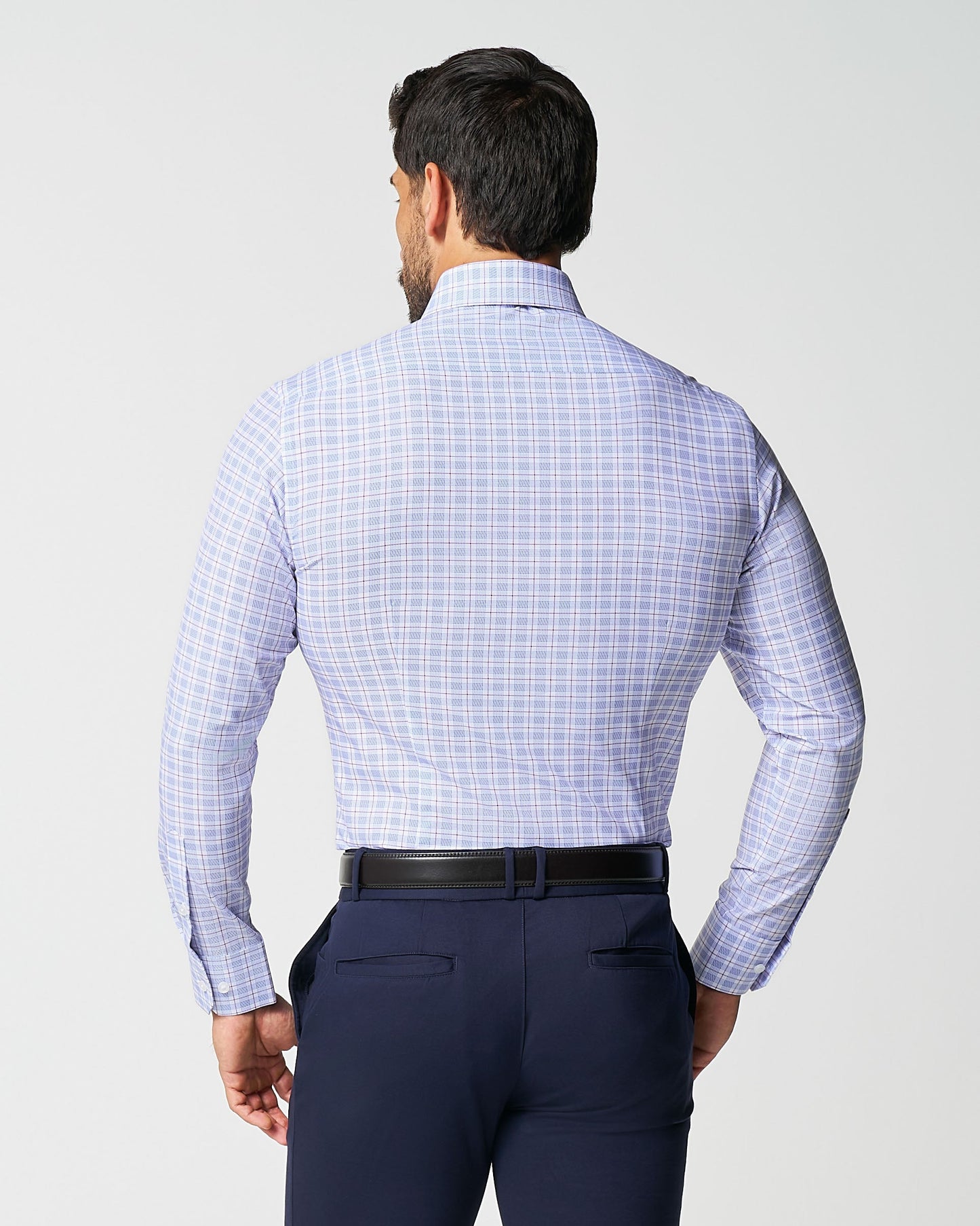 State & Liberty "The Baron" Purple and Blue Plaid