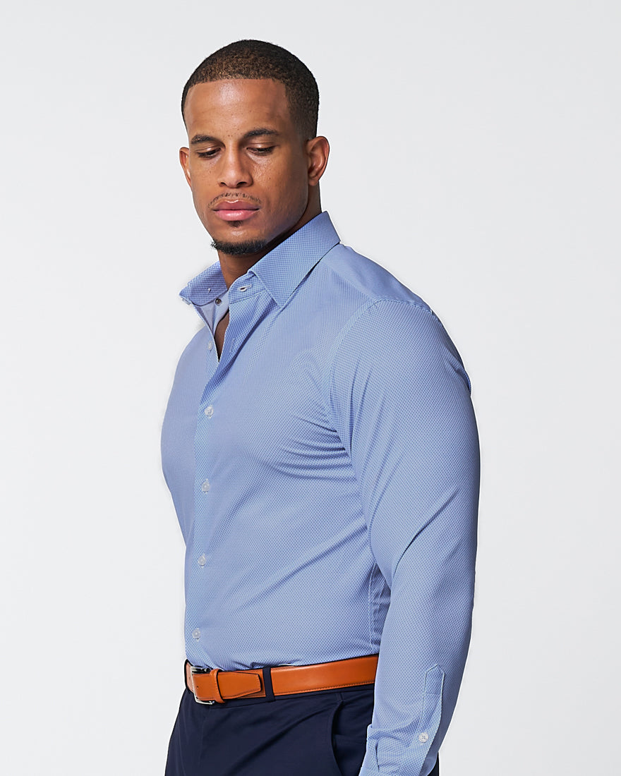 State & Liberty "The Morrison" Blue & White Mini Pattern