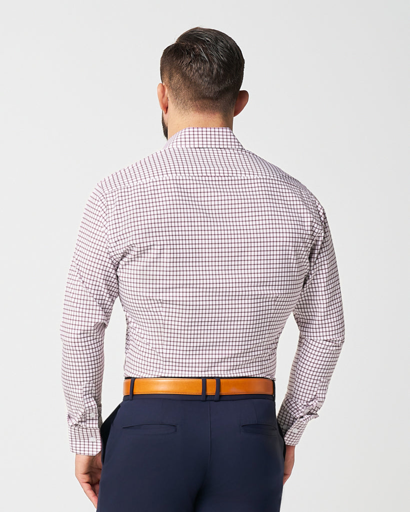 State & Liberty "The Maurice" Maroon Windowpane
