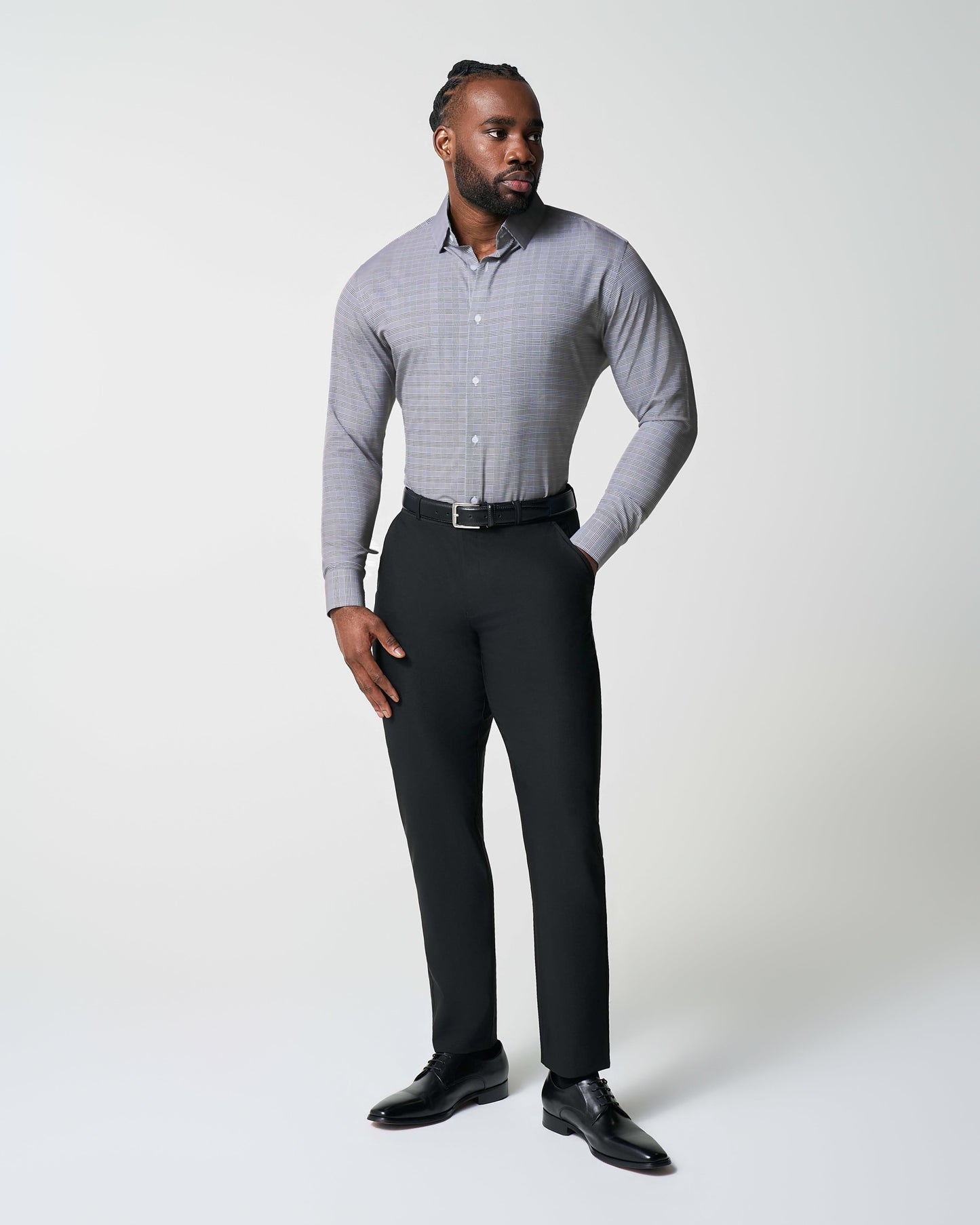 State & Liberty "The Gunnar" Grey and Black Plaid