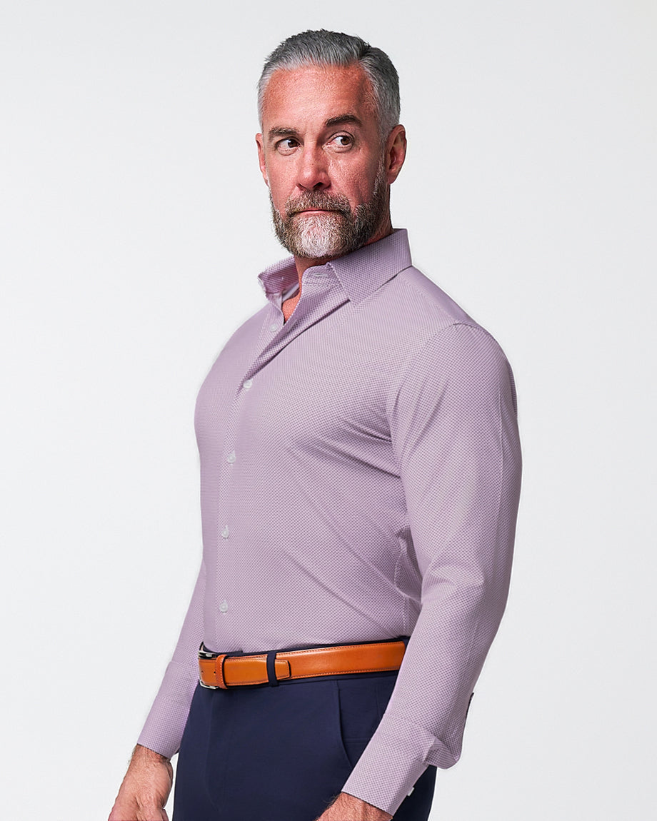 State & Liberty "The Cullinan" Purple Diamond Print