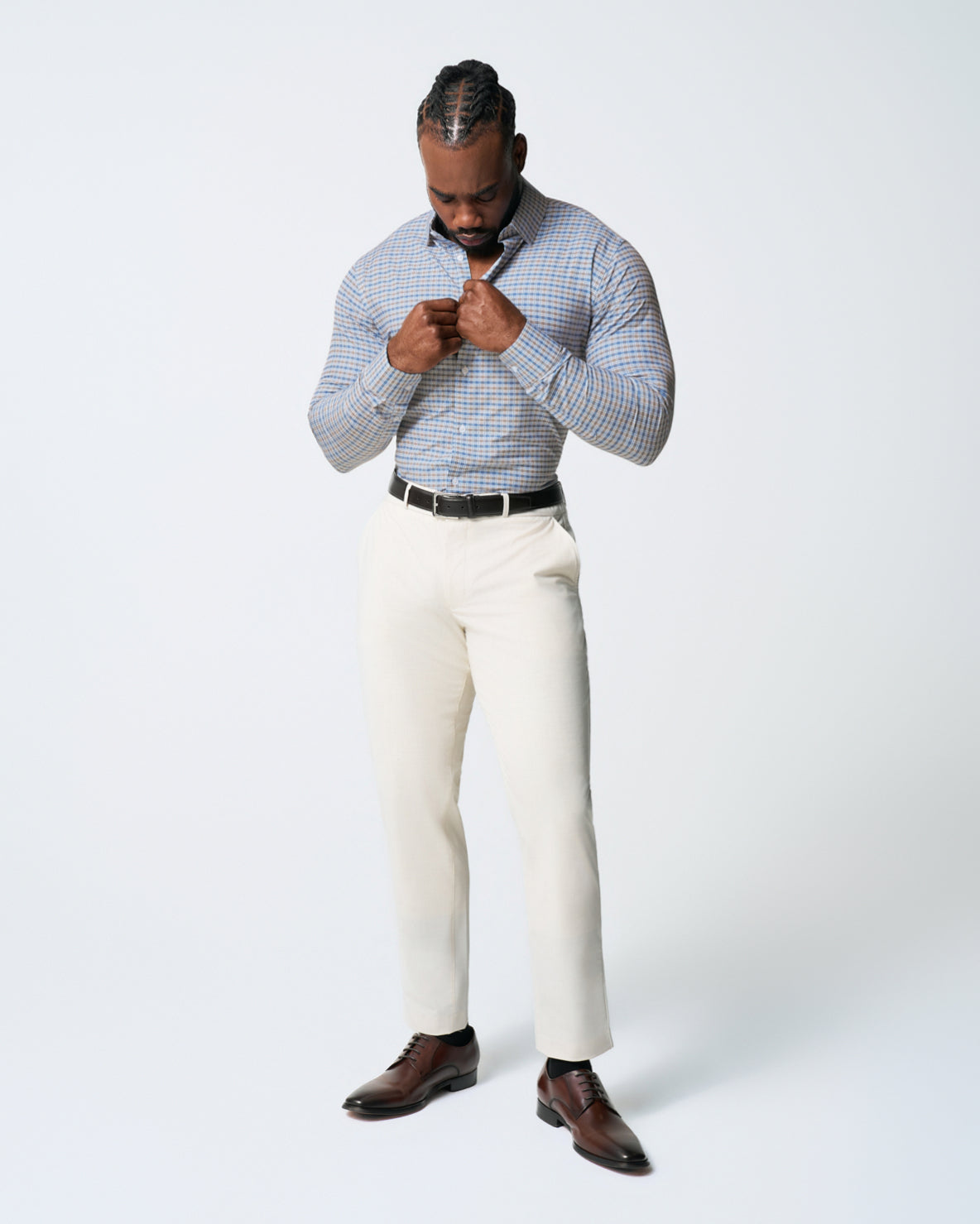 State & Liberty "The Fitz" Brown & Navy Plaid