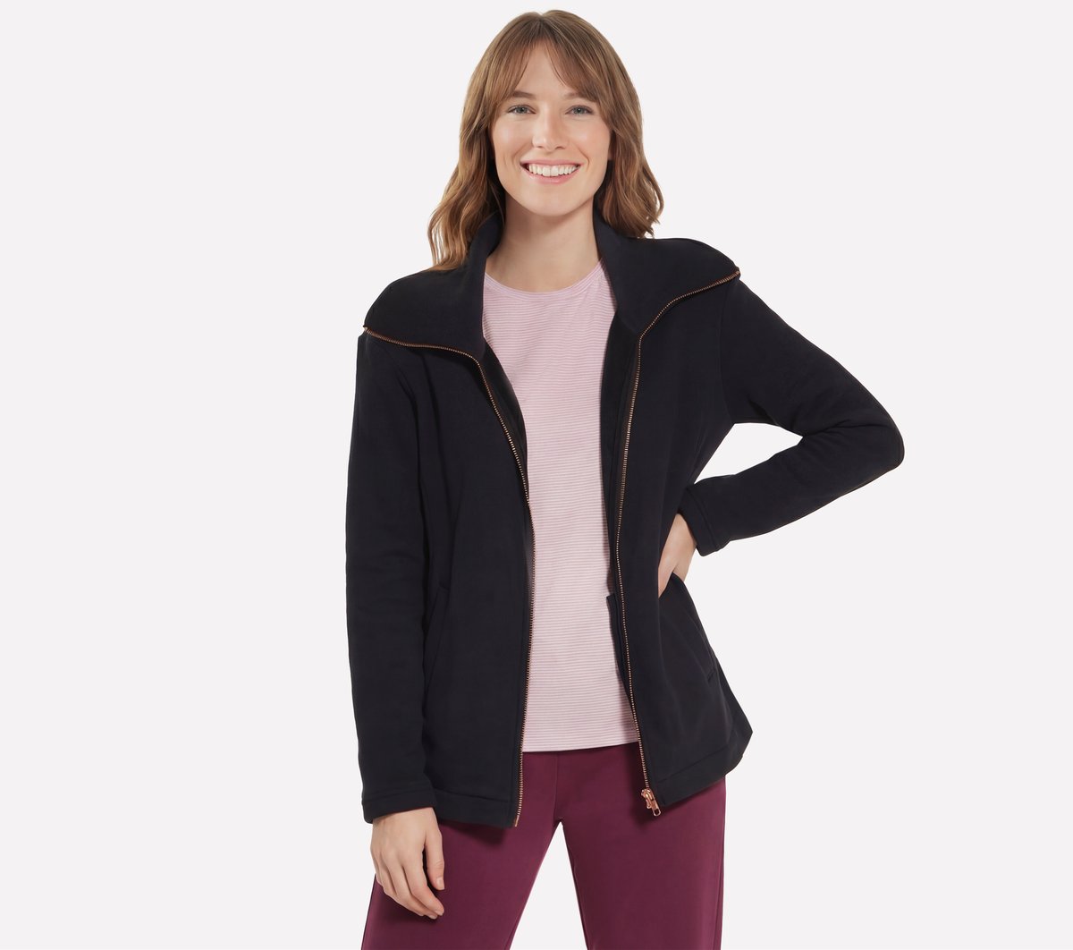 GO SNUGGLE Tunic Full Zip Jacket Women Skechers outlet