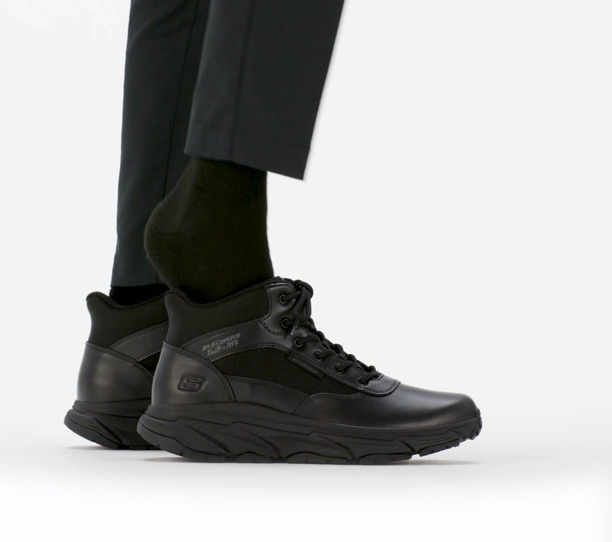 Slip-in Work Waterproof Slip-Resistant: D'Lux Journey - Redron Men Skechers for sale