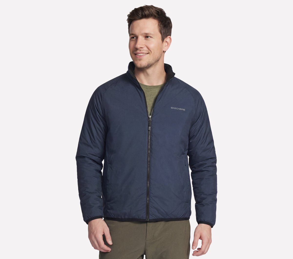 GO SHIELD Cozy Fit Altitude Reversible Jacket Men Skechers outlet