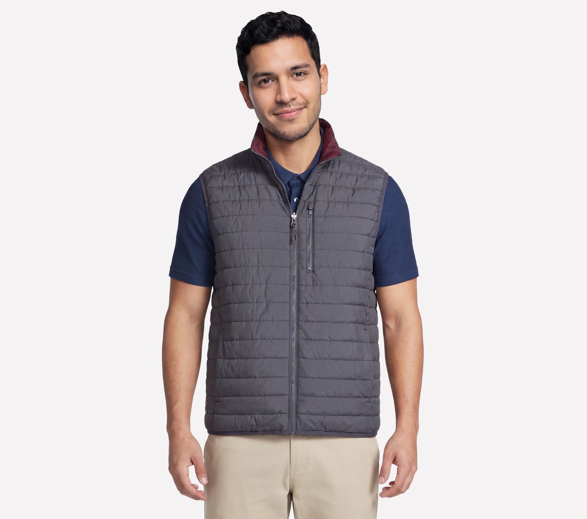 GO SHIELD Cozy Fit Altitude Reversible Vest Men Skechers on sale