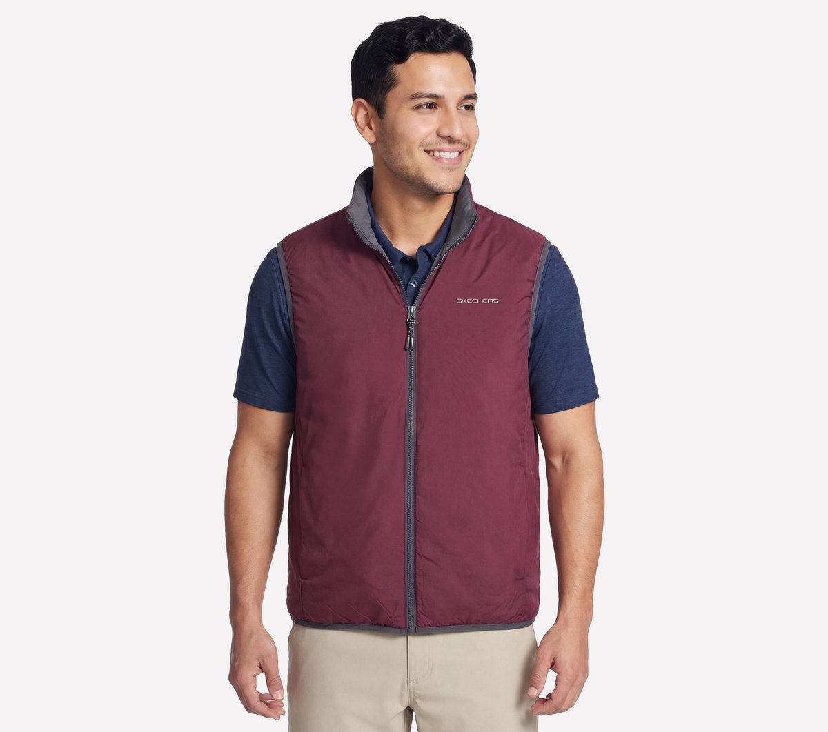 GO SHIELD Cozy Fit Altitude Reversible Vest Men Skechers on sale