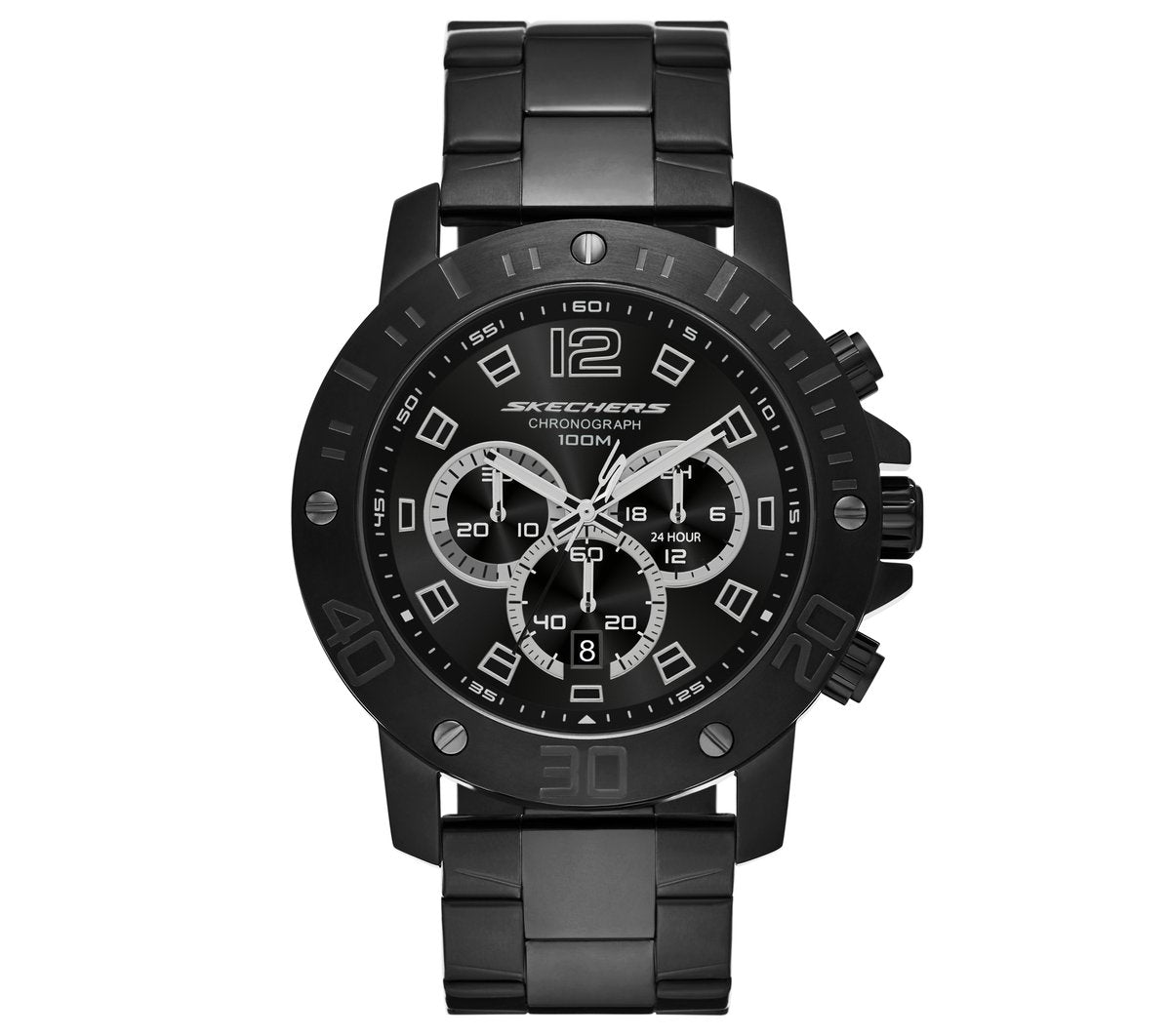 Stainless Steel Chronograph Watch Men Skechers on sale