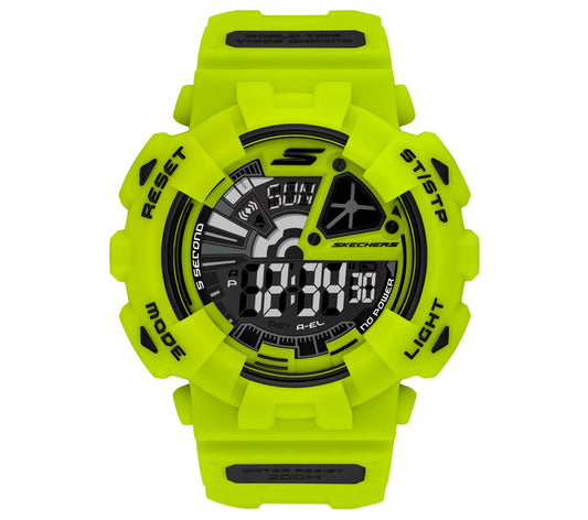 Digital Neon Green Watch Men Skechers on sale