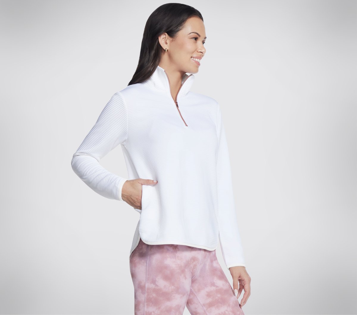 Soft Knit Ottoman 1/4 Zip Women Skechers us