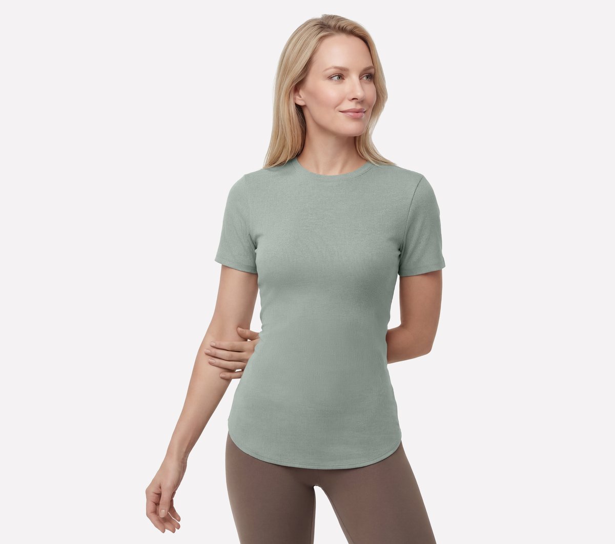 GO WALK Luxe Rib Tunic Tee Women Skechers for sale