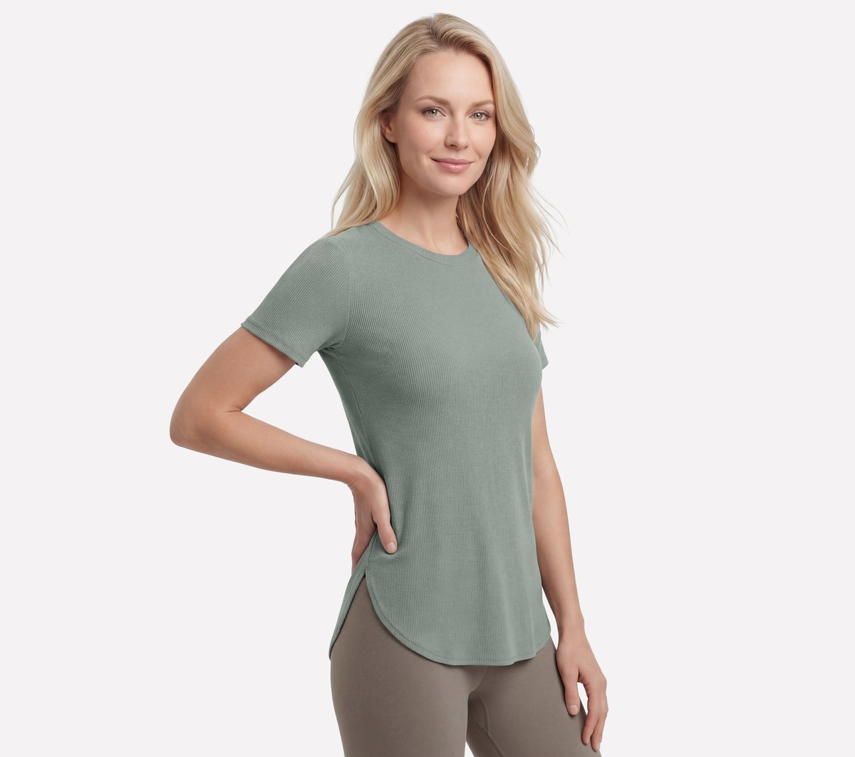 GO WALK Luxe Rib Tunic Tee Women Skechers for sale