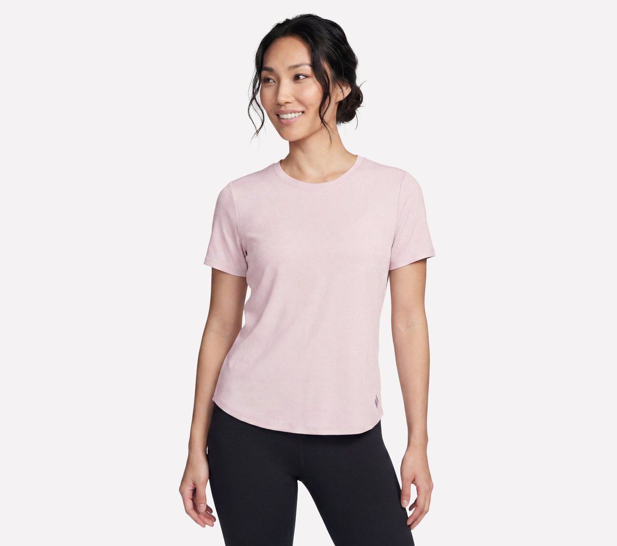 GO WALK Luxe Rib Tee Women Skechers discount