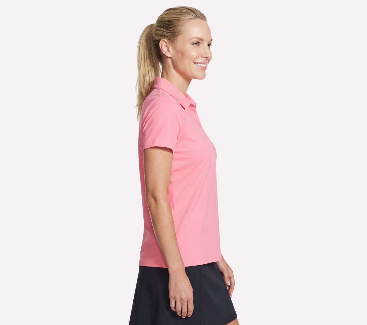 GO GOLF Short Sleeve Birdie Zip Front Polo Women Skechers discount