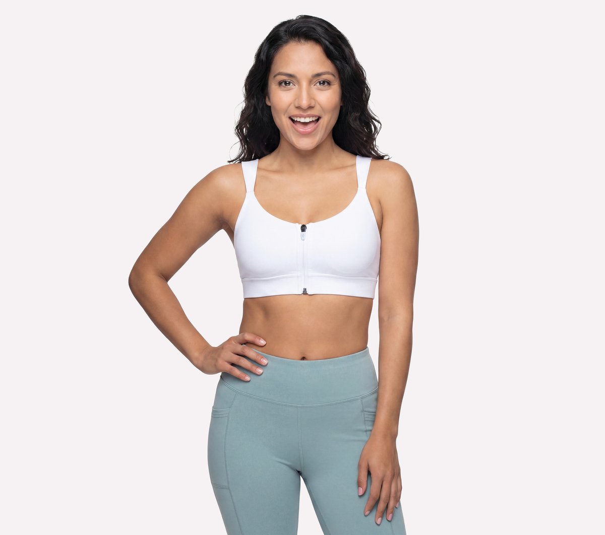 GO WALK Evolution Zip Front Bra Women Skechers for sale