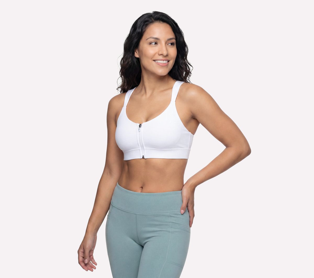 GO WALK Evolution Zip Front Bra Women Skechers for sale