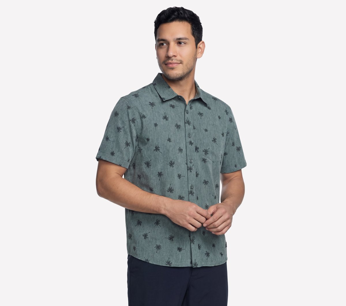 The GO WALK Air Printed Short Sleeve Shirt Men Skechers sale