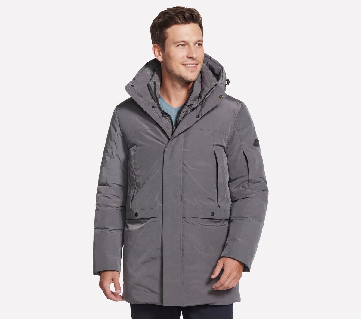 Non-Quilted Parka Men Skechers discount