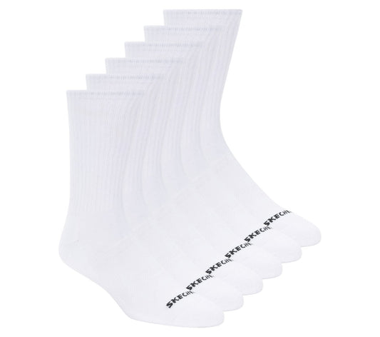 6 Pack Large Core Crew Socks Men Skechers for sale