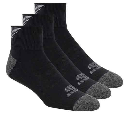 3 Pack Men's Half Terry Quarter Crew Socks Men Skechers outlet