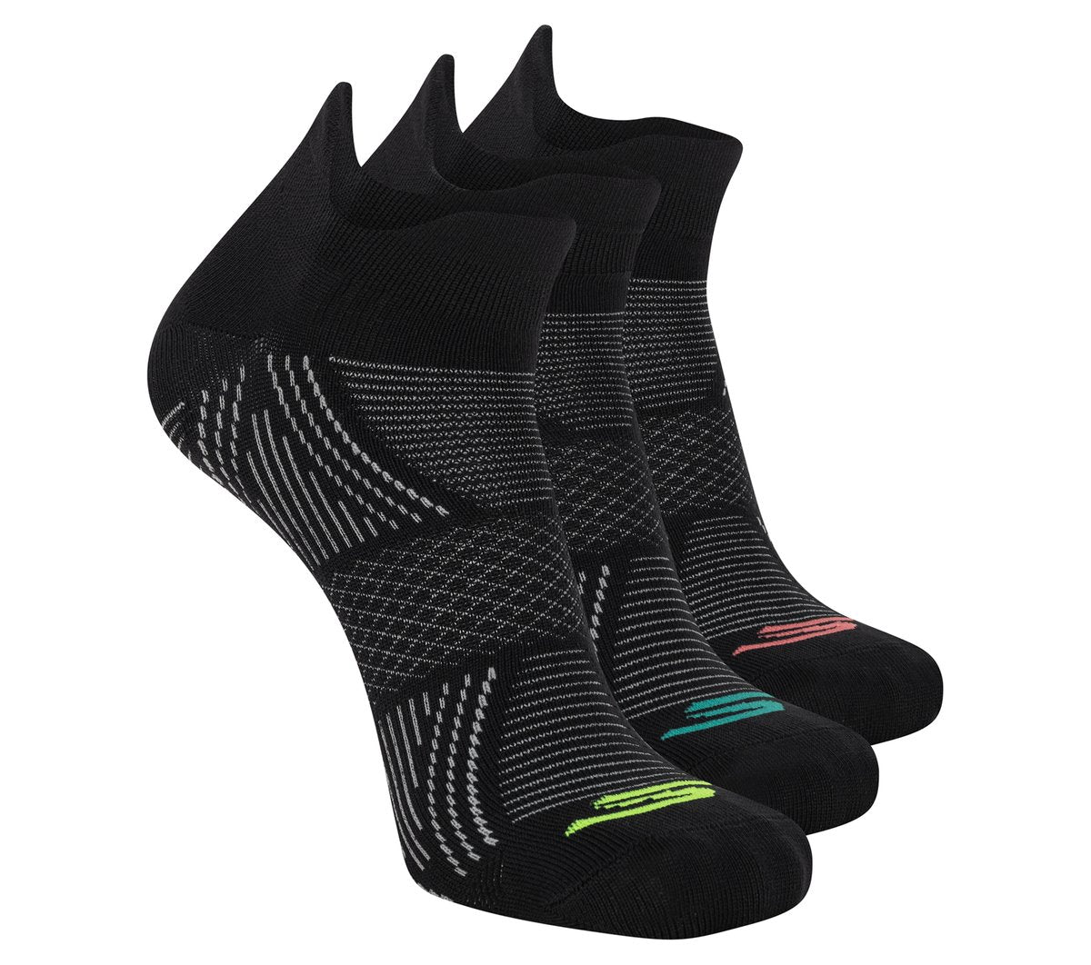 3 Pack Men's Performance Low Cut Pattern Socks Men Skechers us