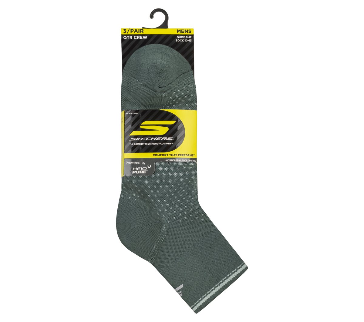3 Pack Men's Performance Running Quarter Socks Men Skechers discount
