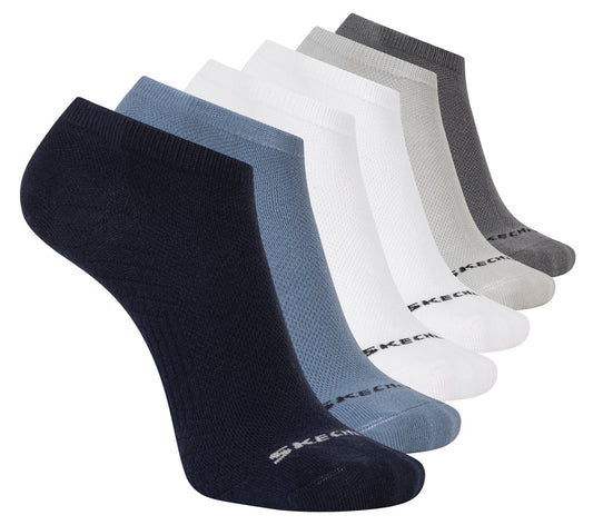 6 Pack Men's Low Cut Texture Knit Socks Men Skechers discount
