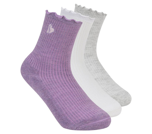 3 Pack Kids Ankle Lettuce Socks Kids Skechers us