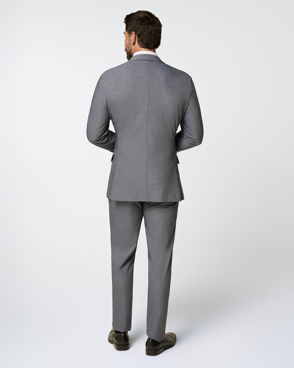 State & Liberty Athletic Fit Stretch Suit - Heathered Grey