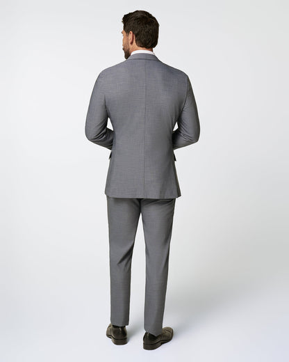 State & Liberty Athletic Fit Stretch Suit - Heathered Grey