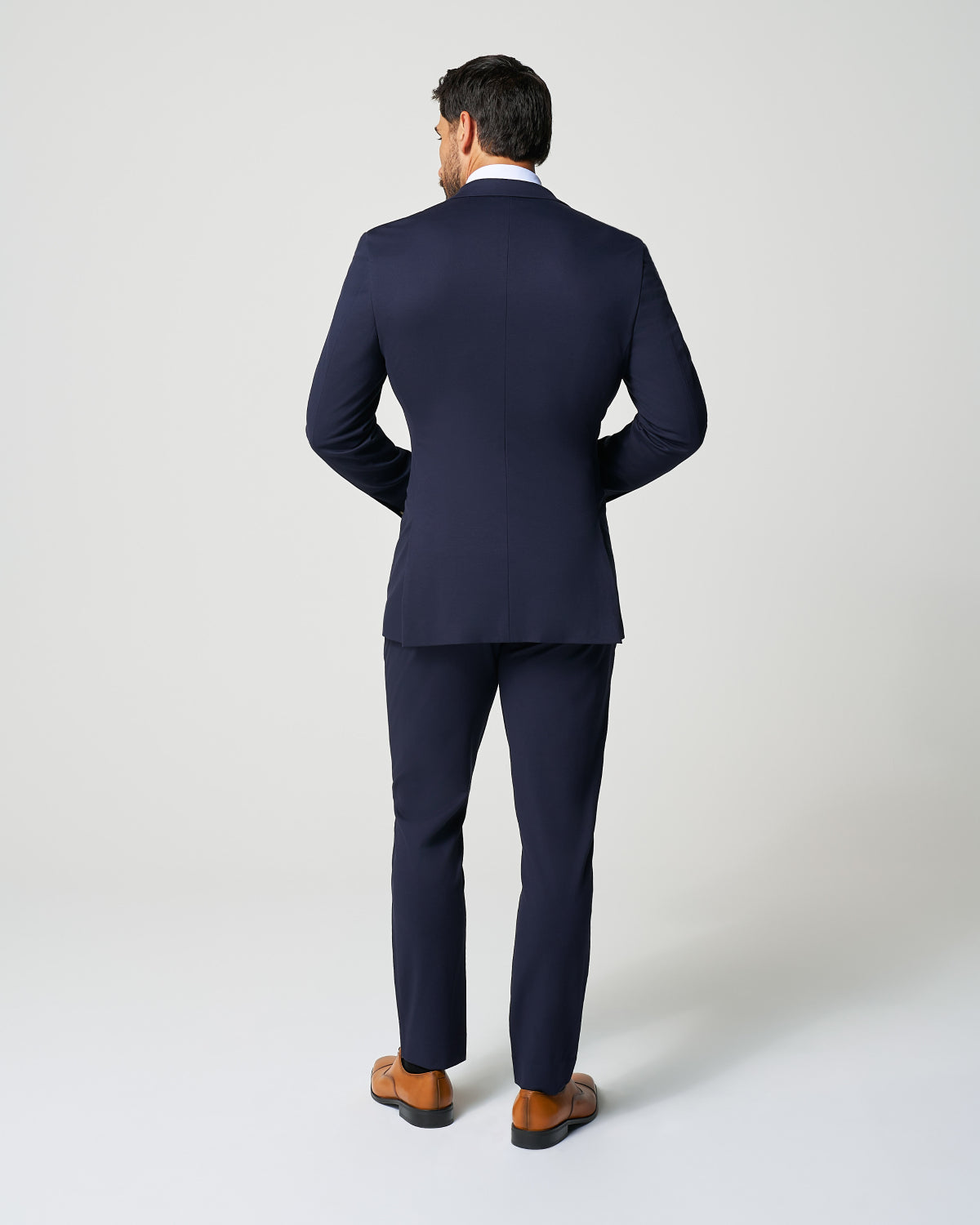 State & Liberty Athletic Fit Stretch Suit - Navy