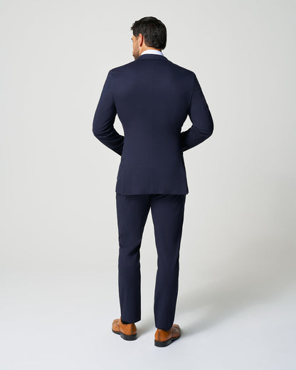 State & Liberty Athletic Fit Stretch Suit - Navy