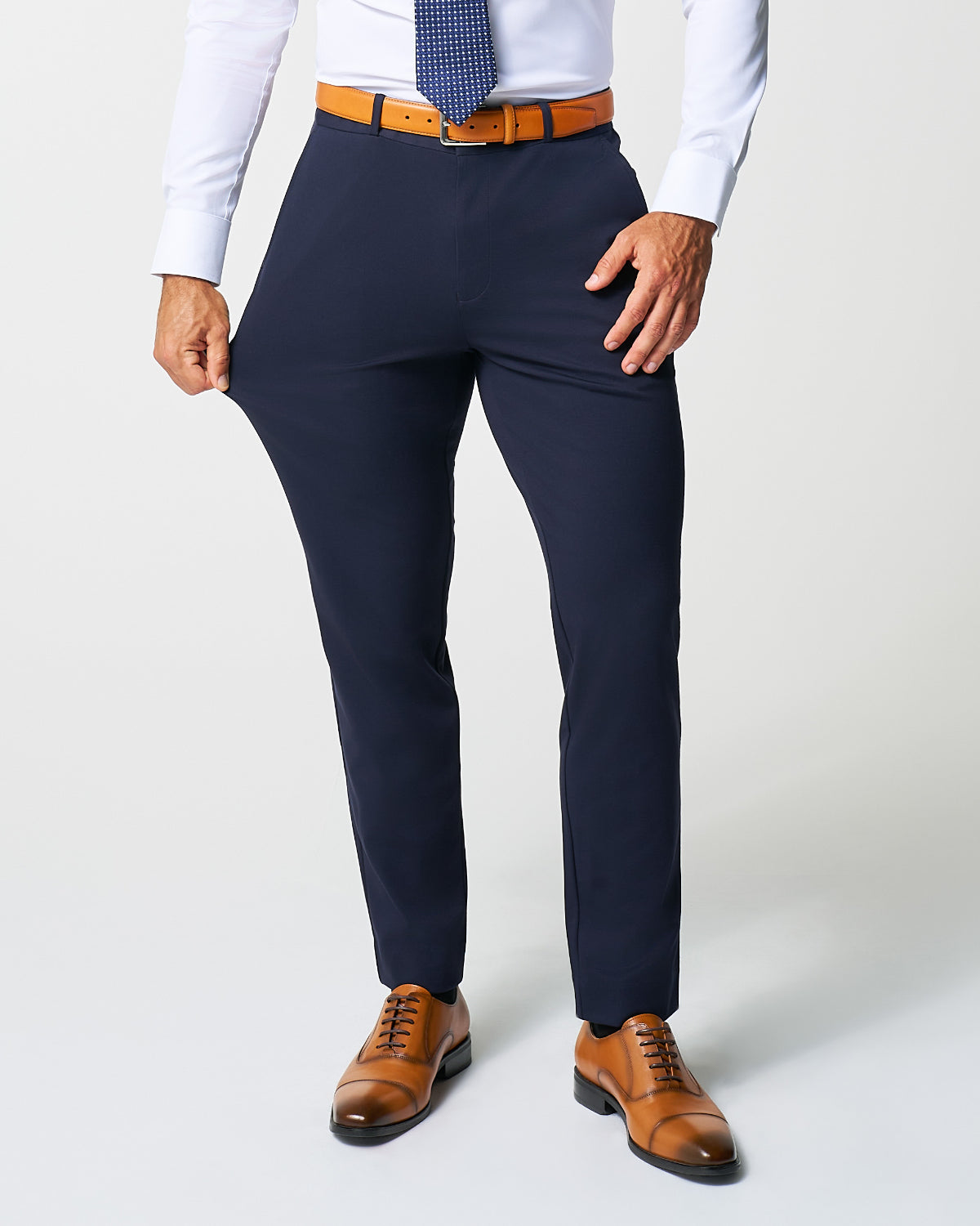 State & Liberty Athletic Fit Stretch Suit - Navy