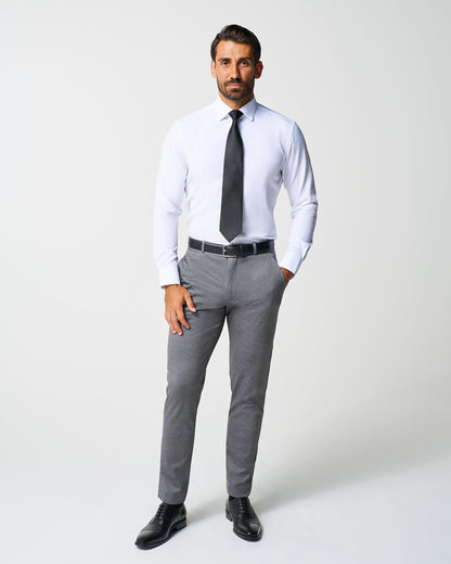 State & Liberty Athletic Fit Stretch Suit - Shadow Grey Plaid