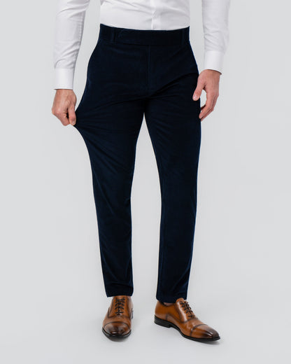 State & Liberty Unstructured Corduroy Suit - Dark Navy