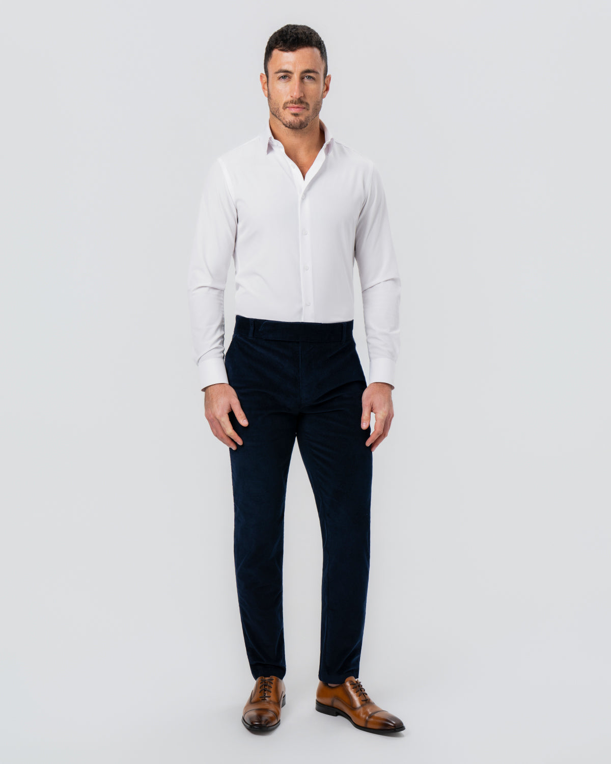 State & Liberty Unstructured Corduroy Suit - Dark Navy