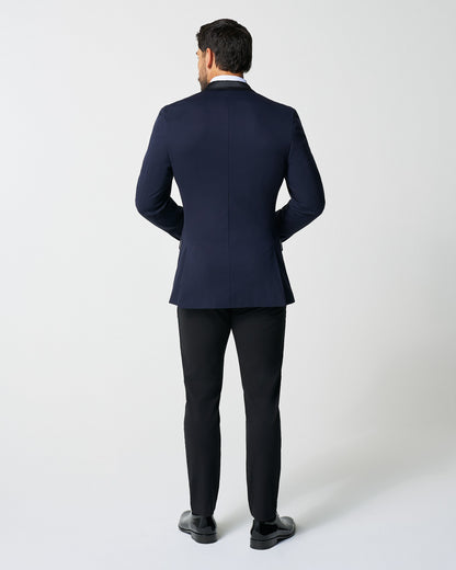 State & Liberty Athletic Fit Stretch Tuxedo - Navy with Peak Lapel