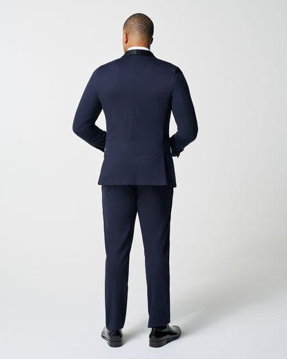 State & Liberty Athletic Fit Stretch Tuxedo - Navy with Shawl Lapel