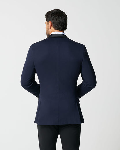 State & Liberty Athletic Fit Stretch Tuxedo Jacket - Navy with Peak Lapel