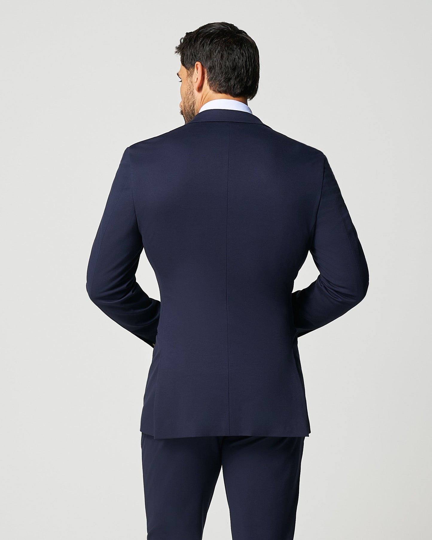 State & Liberty Athletic Fit Stretch Blazer - Navy