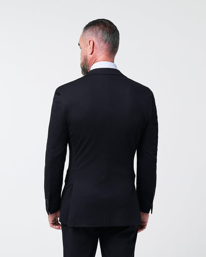 State & Liberty Athletic Fit Stretch Blazer - Black