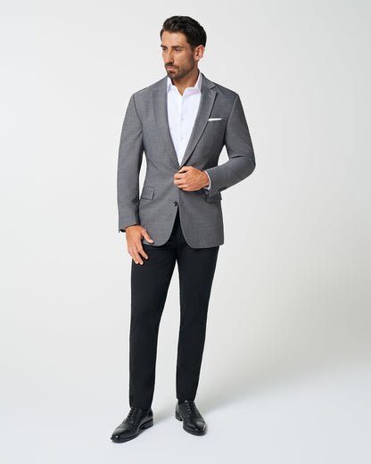State & Liberty Athletic Fit Stretch Blazer - Heathered Grey