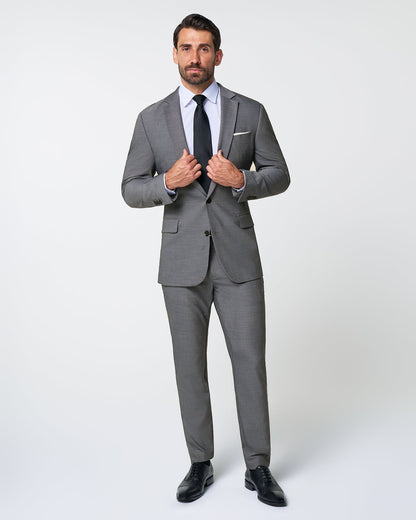 State & Liberty Athletic Fit Stretch Blazer - Heathered Grey