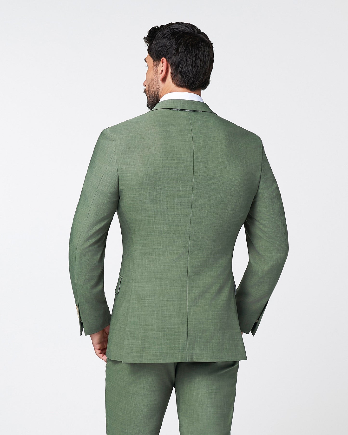 State & Liberty Athletic Fit Stretch Blazer - Heathered Forest Green