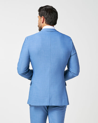 State & Liberty Athletic Fit Stretch Blazer - Heathered Light Blue