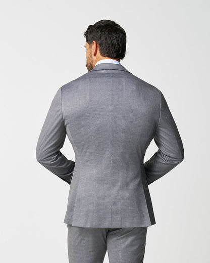 State & Liberty Athletic Fit Stretch Blazer - Shadow Grey Plaid